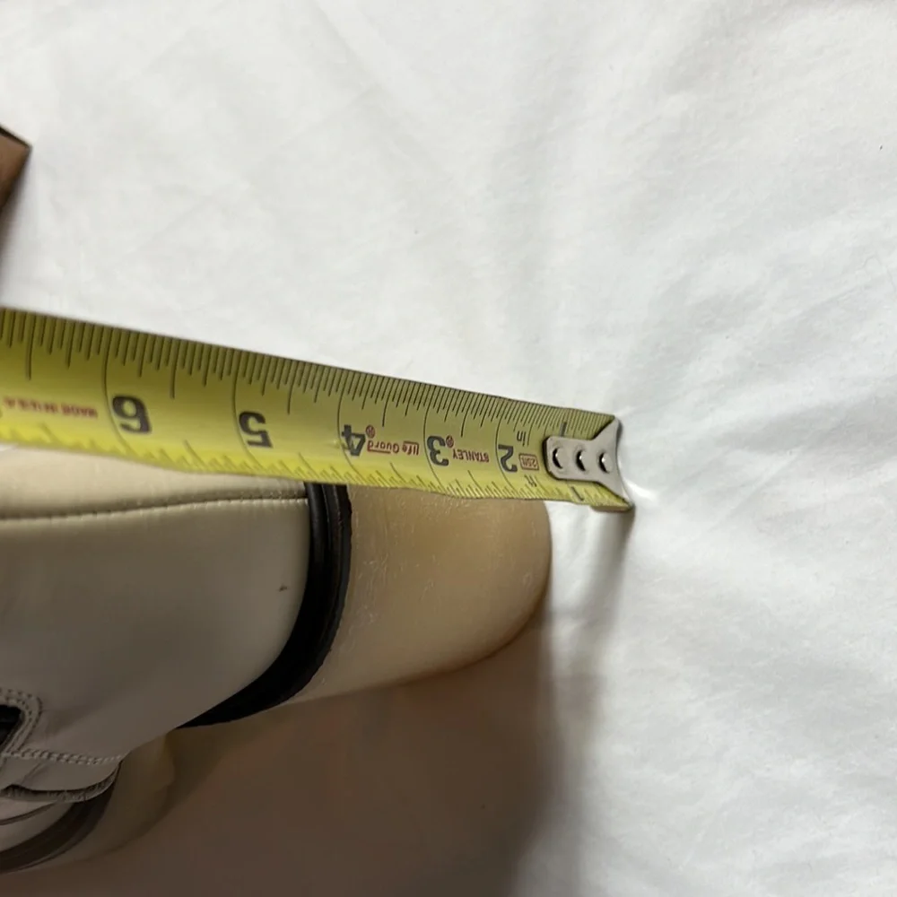 Free people boots James Chelsea chunky white size 8 US heels ankle boots shoes - Picture 9 of 16